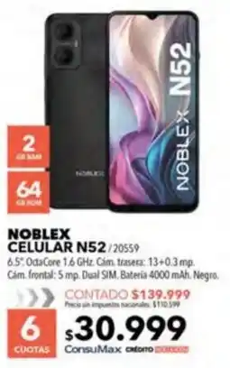 Nexon Noblex celular N52 oferta