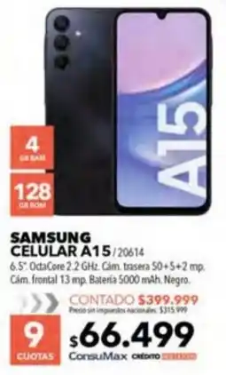 Nexon Samsung celular A15 oferta