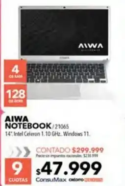 Nexon Aiwa notebook oferta
