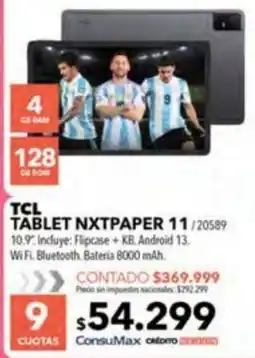 Nexon Tcl tablet nxtpaper 11 oferta