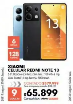 Nexon Xiaomi celular redmi note 13 oferta