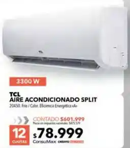 Nexon Tcl aire acondicionado split oferta