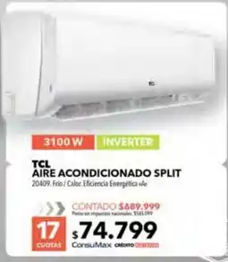 Nexon Tcl aire acondicionado split oferta