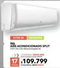 Nexon Tcl aire acondicionado split oferta