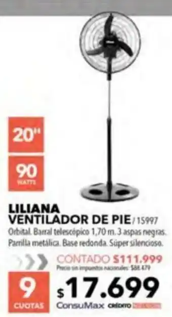 Nexon Liliana ventilador de pie oferta