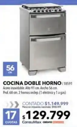 Nexon Electrolux cocina doble horno oferta