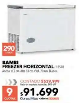 Nexon Bambi freezer horizontal oferta