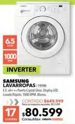 Nexon Samsung lavarropas oferta