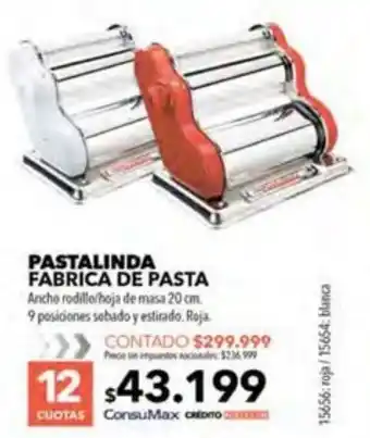 Nexon Pastalinda fabrica de pasta oferta