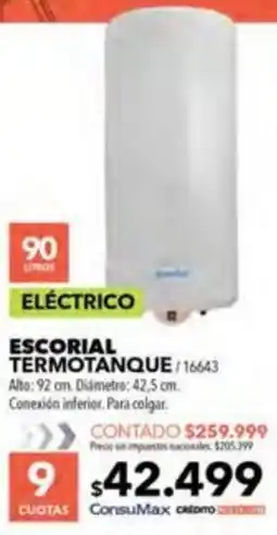Nexon Eléctrico escorial termotanque oferta