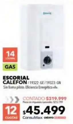 Nexon Escorial calefon oferta