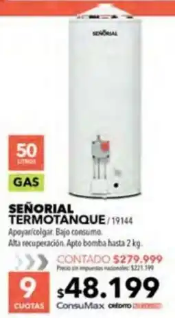 Nexon Señorial termotanque oferta