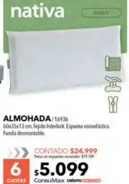 Nexon Nativa almohada oferta