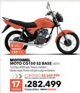 Nexon Motomel moto cg150 s2 base oferta