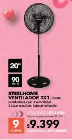 Nexon Steelhome ventilador oferta