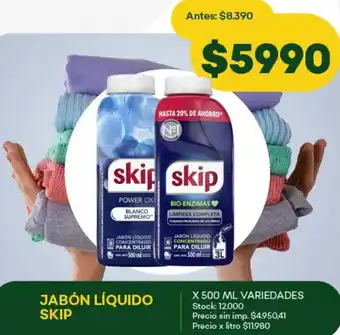Super MAMI Skip jabón líquido oferta