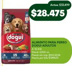 Super MAMI Purina dogui alimento para perro adultos oferta