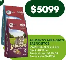 Super MAMI Sabrositos alimento para gato variedades oferta