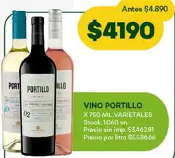 Super MAMI Portillo vino varietales oferta
