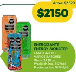 Super MAMI Monster energizante energy lata oferta