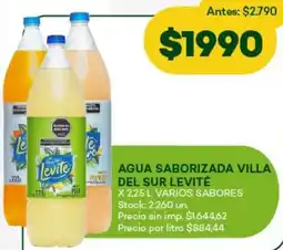 Super MAMI Villa del sur levité agua saborizada oferta