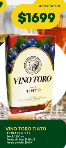 Super MAMI Vino toro tinto tetrabrik oferta