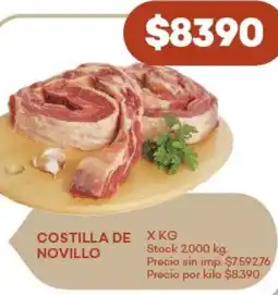 Super MAMI Costilla de novillo oferta