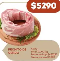 Super MAMI Pechito de cerdo oferta