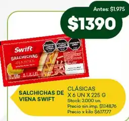 Super MAMI Swift salchichas de viena clásicas oferta