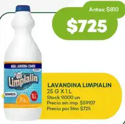 Super MAMI Limpialin lavandina oferta