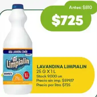 Super MAMI Limpialin lavandina oferta