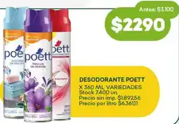 Super MAMI Poett desodorante variedades oferta
