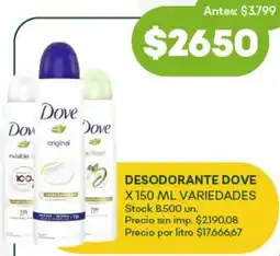 Super MAMI Dove desodorante variedades oferta