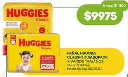 Super MAMI Huggies pañal classic jumbopack varios tamaños oferta
