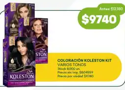 Super MAMI Koleston kit coloración varios tonos oferta