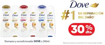 Super MAMI Dove shampoo y acondicionador oferta