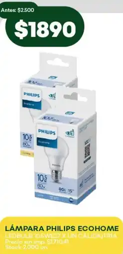 Super MAMI Philips lámpara ecohome ledbulb oferta