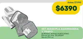 Super MAMI Set manopla agarradera y trapo oferta