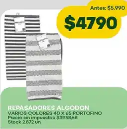 Super MAMI Repasadores algodon varios colores oferta