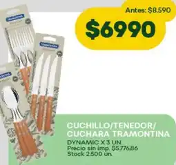 Super MAMI Cuchillo/t cuchara tramontina dynamic oferta