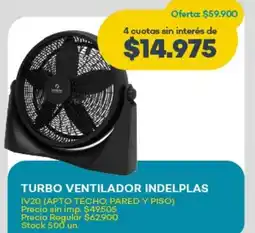 Super MAMI Turbo ventilador indelplas oferta