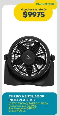 Super MAMI Turbo ventilador indelplas iv12 oferta