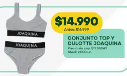 Super MAMI Conjunto top y culotte joaquina oferta