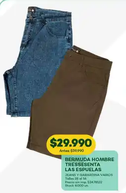 Super MAMI Bermuda hombre tressesenta las espuelas oferta