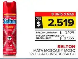 Carrefour Maxi Selton mata moscas y mosq rojo acc inst oferta