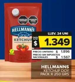 Carrefour Maxi Hellmann's ketchup doy pack oferta
