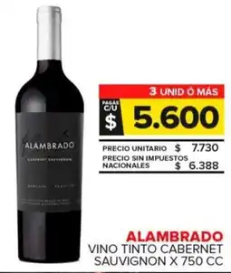Carrefour Maxi Alambrado vino tinto cabernet sauvignon oferta