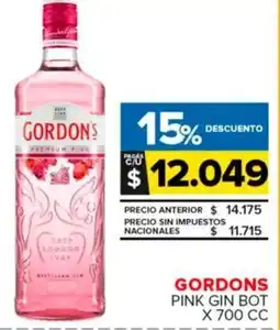 Carrefour Maxi Gordons pink gin bot oferta