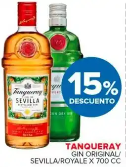 Carrefour Maxi Tanqueray gin original/ sevilla/royale oferta