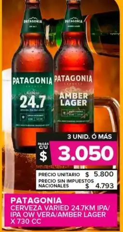 Carrefour Maxi Patagonia cerveza varied oferta